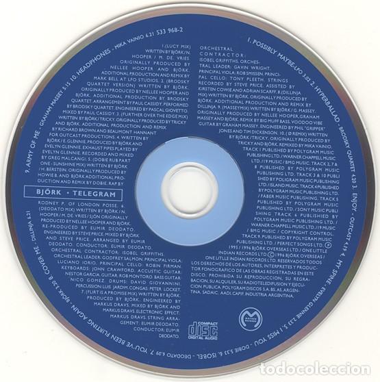 CDs de m&uacute;sica: Bjork Telegram 1996 CD Argentina - Foto 3