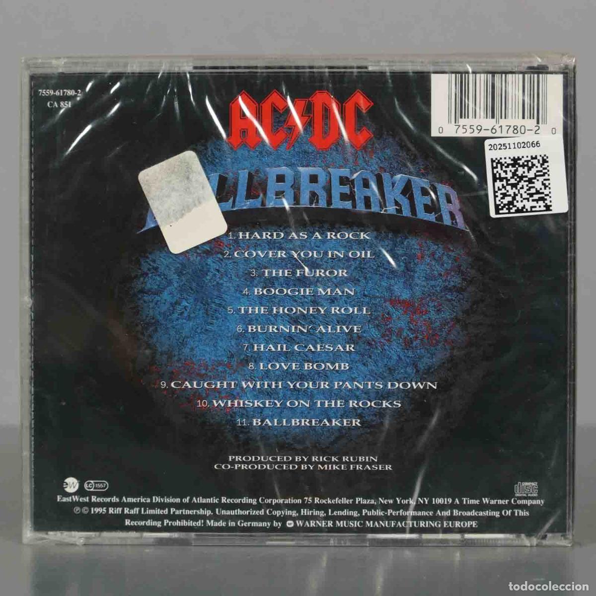 CDs de m&uacute;sica: CD. AC/DC &ndash; Ballbreaker. PRECINTADO - Foto 2