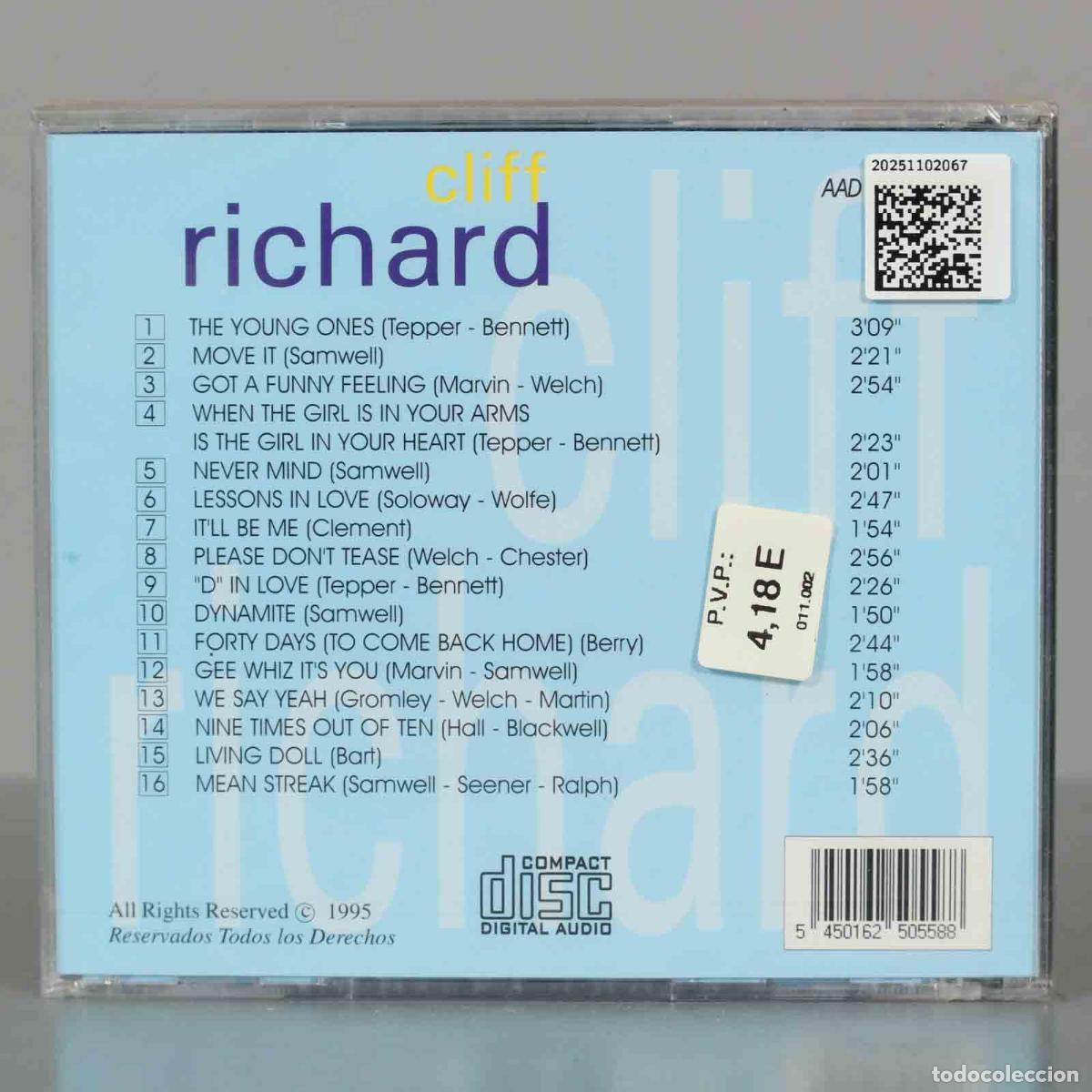 CDs de m&uacute;sica: CD. Cliff Richard &ndash; Cliff Richard. PRECINTADO - Foto 2