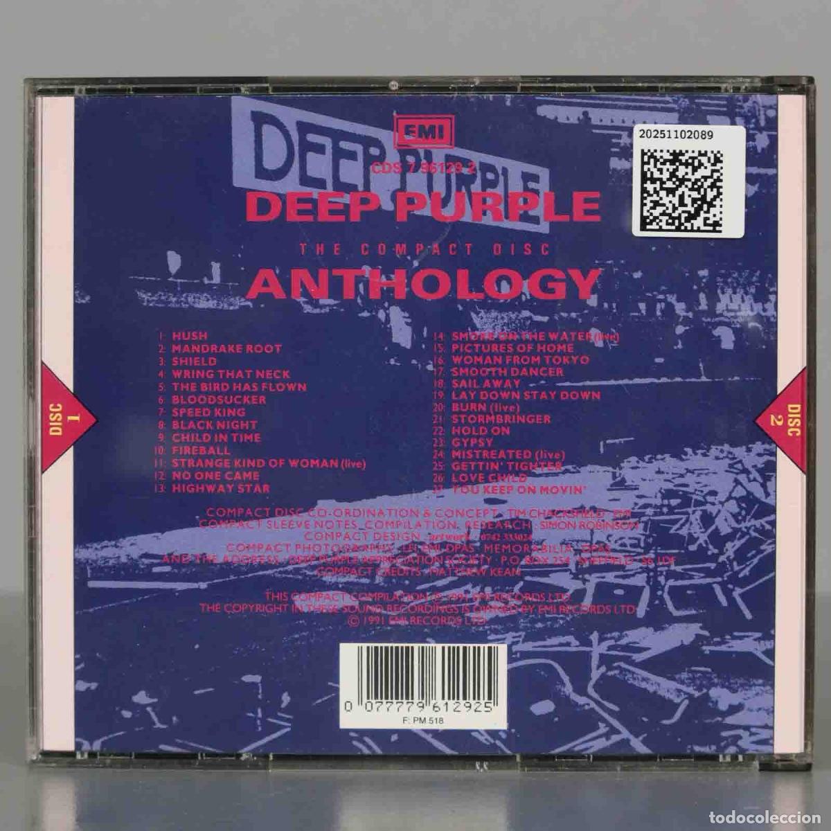 CDs de m&uacute;sica: CD. Deep Purple &ndash; The Deep Purple Anthology - Foto 2