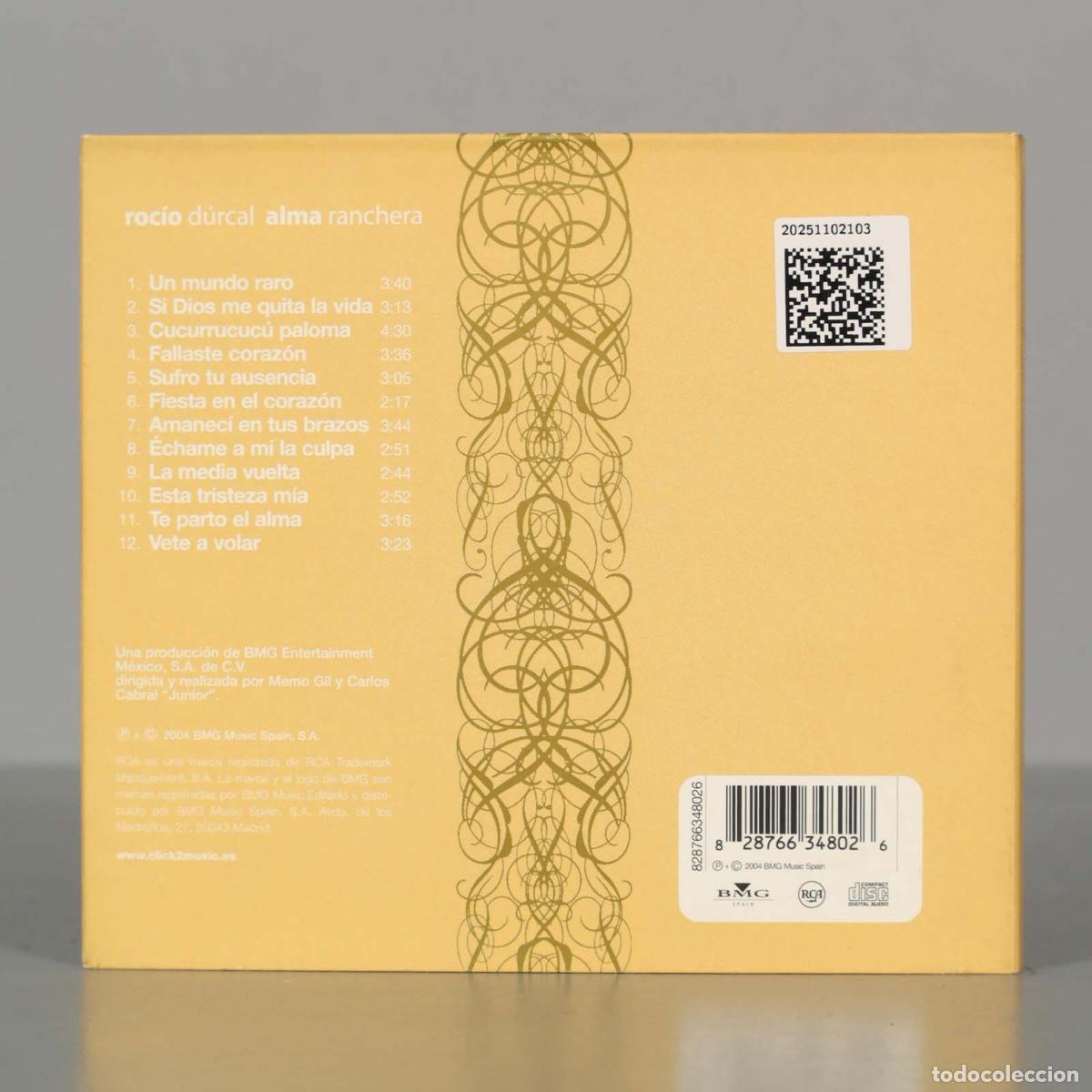 CDs de m&uacute;sica: CD. Roc&iacute;o D&uacute;rcal &ndash; Alma Ranchera - Foto 2