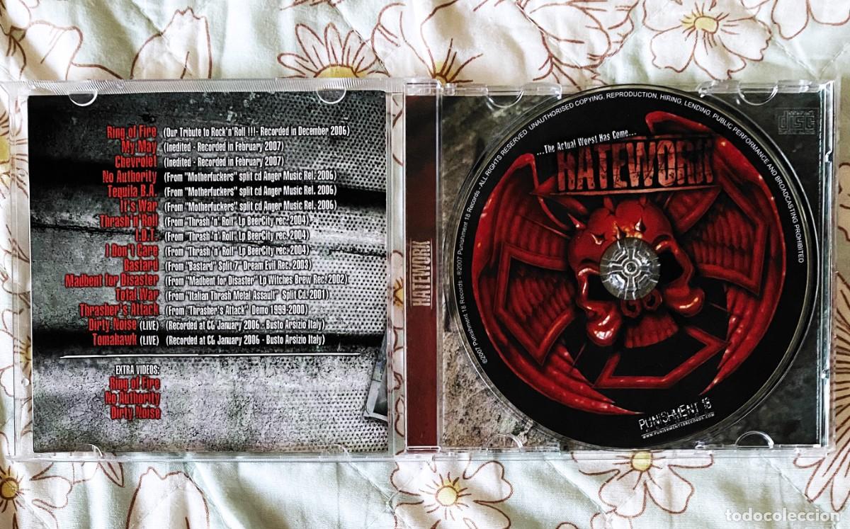 CDs de m&uacute;sica: HATEWORK - ...THE ACTUAL WORST HAS COME... CD - THRASH METAL HARDCORE - Foto 3