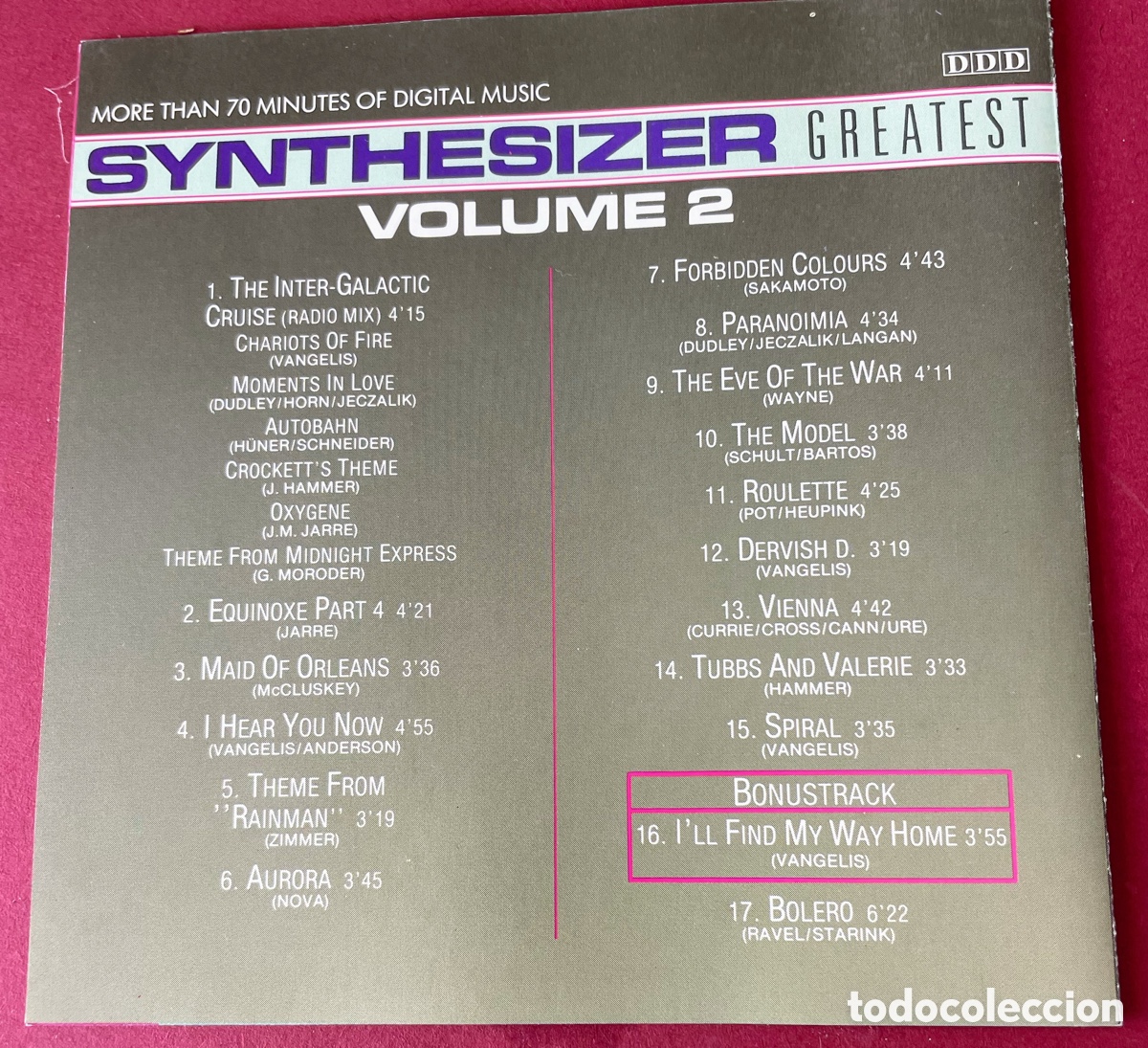 CDs de m&uacute;sica: Synthesizer Greatest Vol 2 - Foto 2