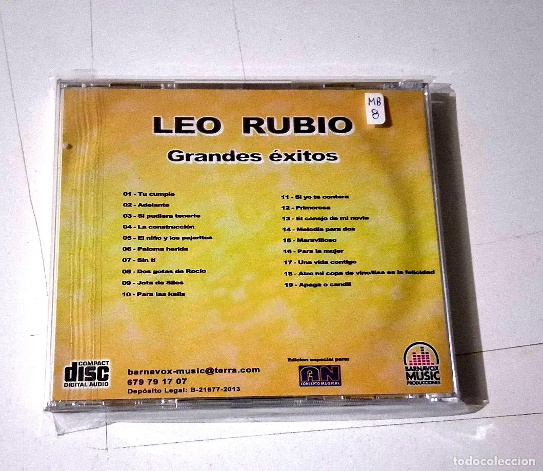 CDs de m&uacute;sica: LEO RUBIO &rdquo;GRANDES EXITOS&rdquo; CD 19 TRACKS - Foto 2