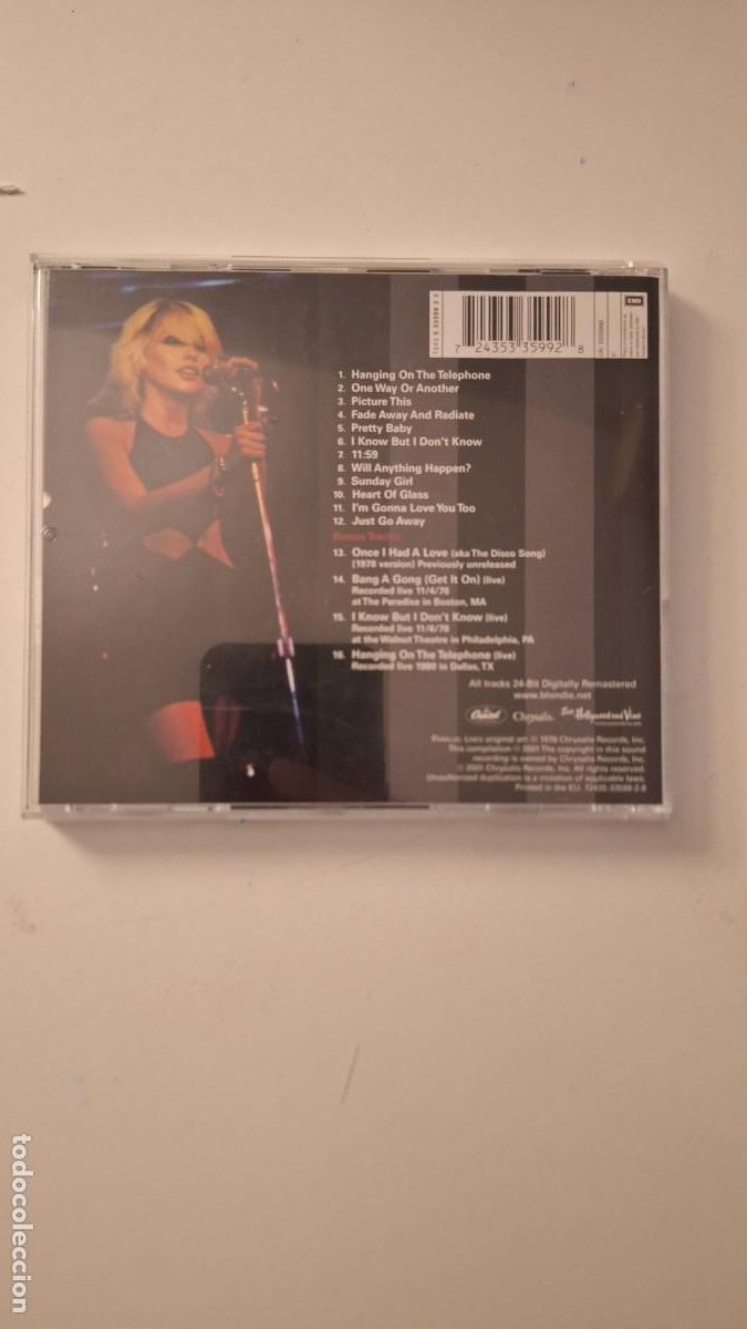 CDs de m&uacute;sica: Blondie &lrm;&ndash; Parallel Lines CD 2001 BONUS TRACKS - Foto 3
