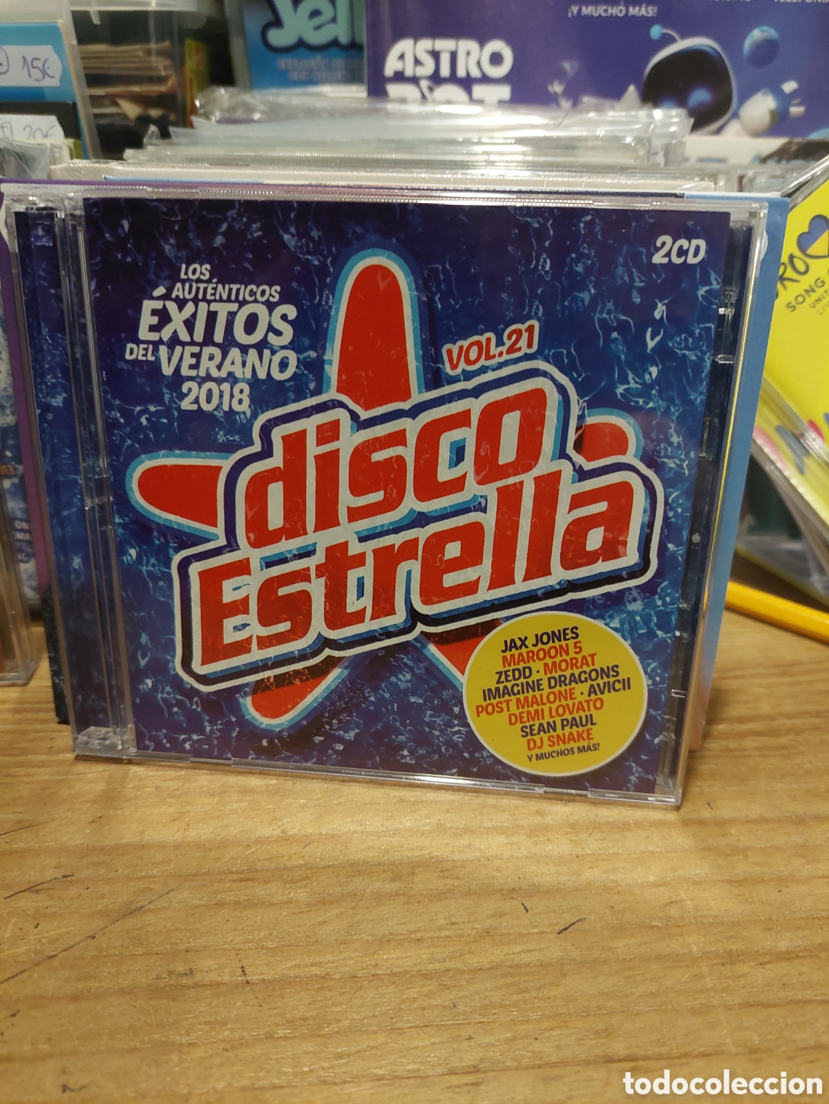 CDs de m&uacute;sica: 2018 CD DISCO ESTRELLA &Eacute;XITOS VERANO 2 CD - Foto 1