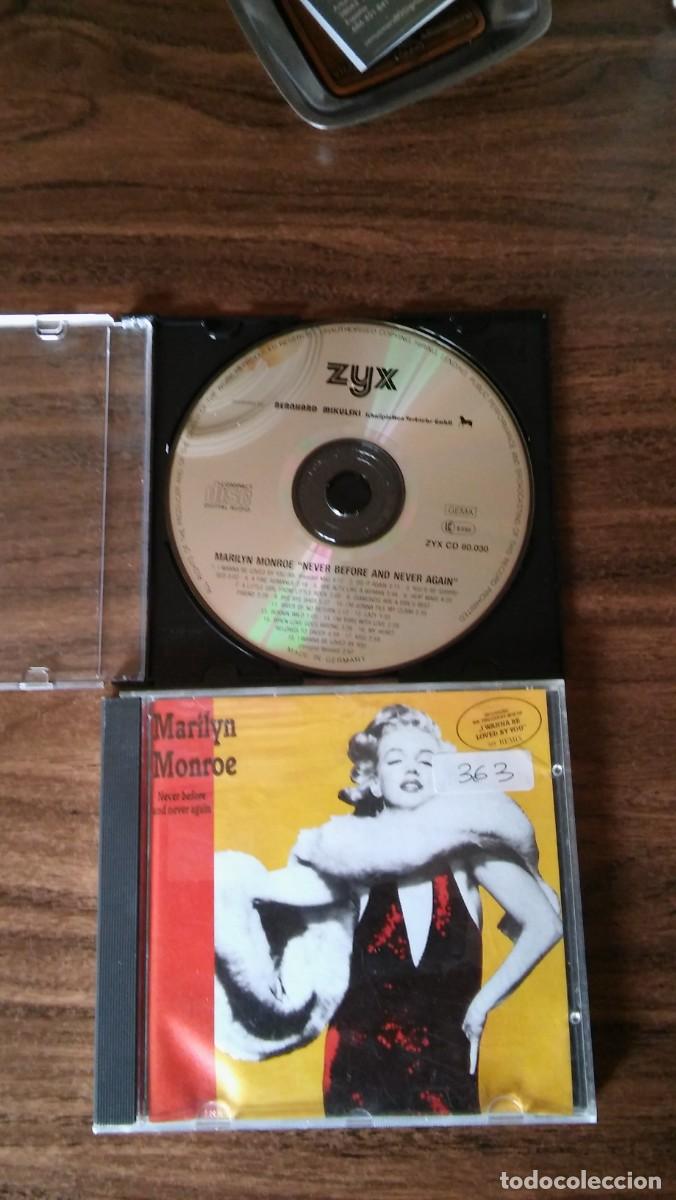 CDs de m&uacute;sica: MARILYN MONROE - NEVER BEFORE AND NEVER AGAIN - Foto 1