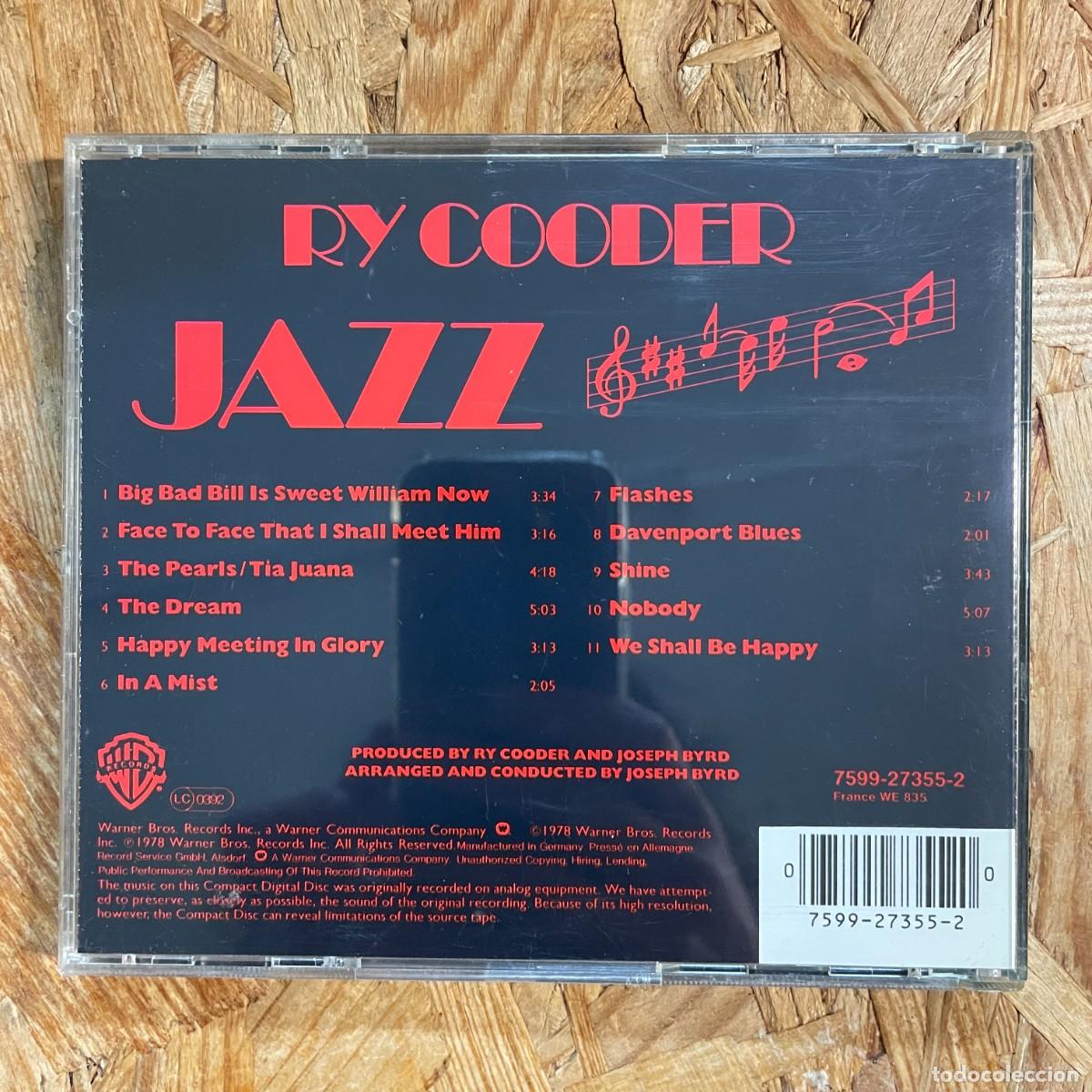 CDs de m&uacute;sica: CD Ry Cooder &ndash; Jazz - - Foto 2