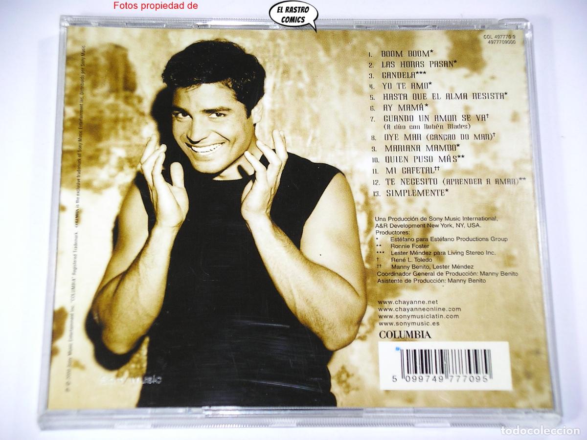 CDs de m&uacute;sica: Chayanne, Simplemente, CD Sony 2000, Pop, muy buen estado - Foto 2