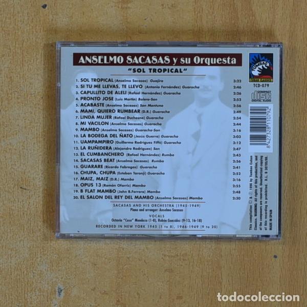 CDs de m&uacute;sica: ANSELMO SACASAS Y SU ORQUESTA - SOL TROPICAL - CD - Foto 2
