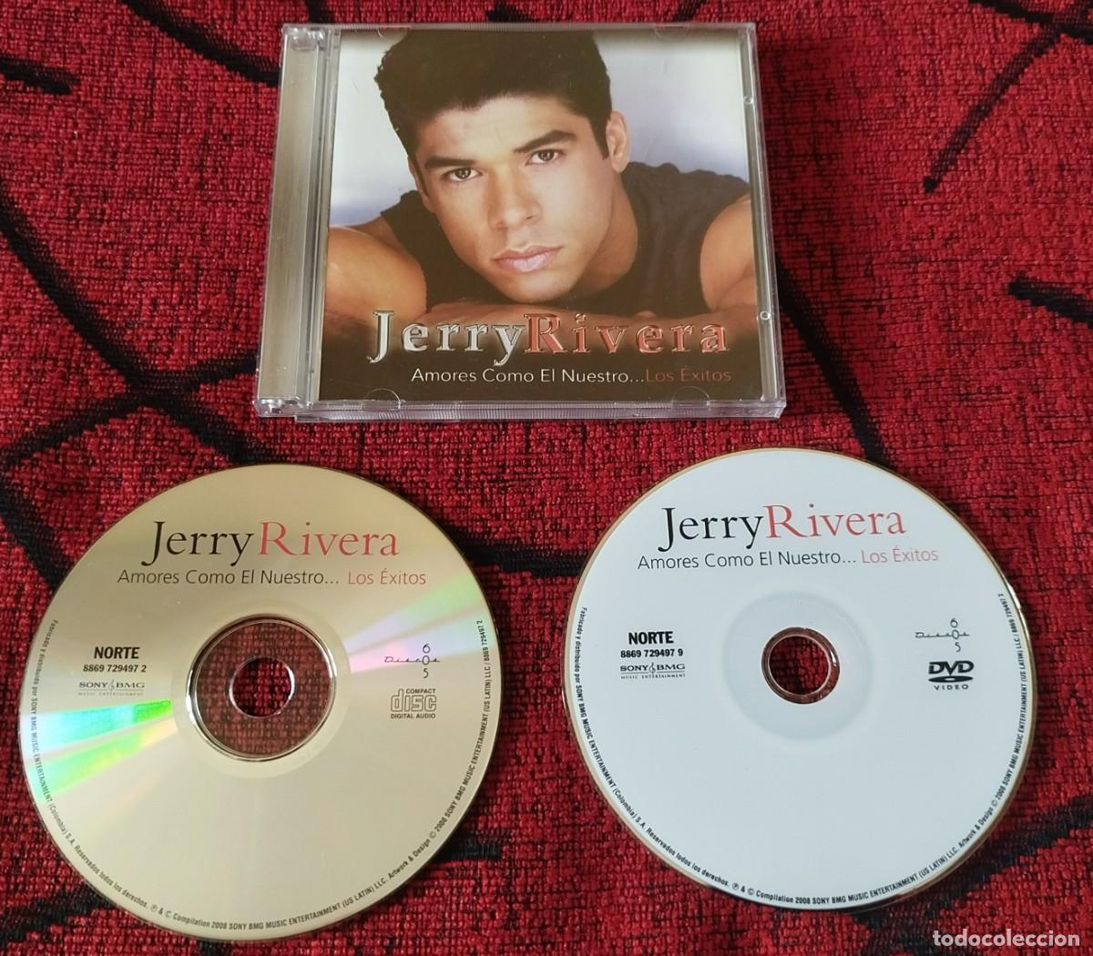 CDs de m&uacute;sica: JERRY RIVERA ** Amores Como El Nuestro...Los Exitos ** 2008 COLOMBIA CD + DVD - Foto 1