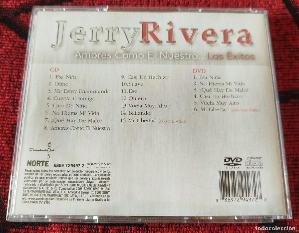 CDs de m&uacute;sica: JERRY RIVERA ** Amores Como El Nuestro...Los Exitos ** 2008 COLOMBIA CD + DVD - Foto 2