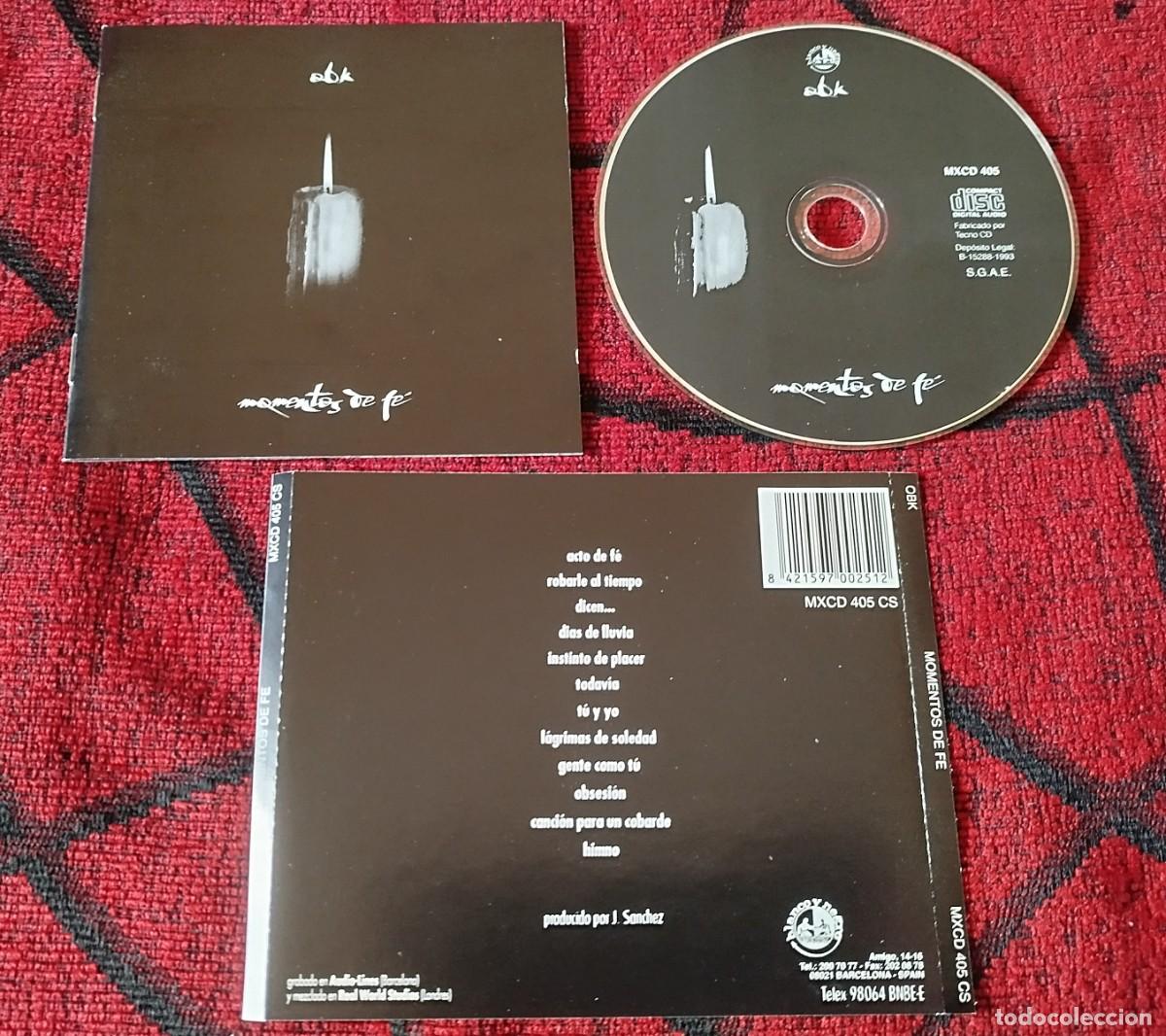 CDs de m&uacute;sica: OBK ** Momentos De Fe ** CD 1993 - Foto 1