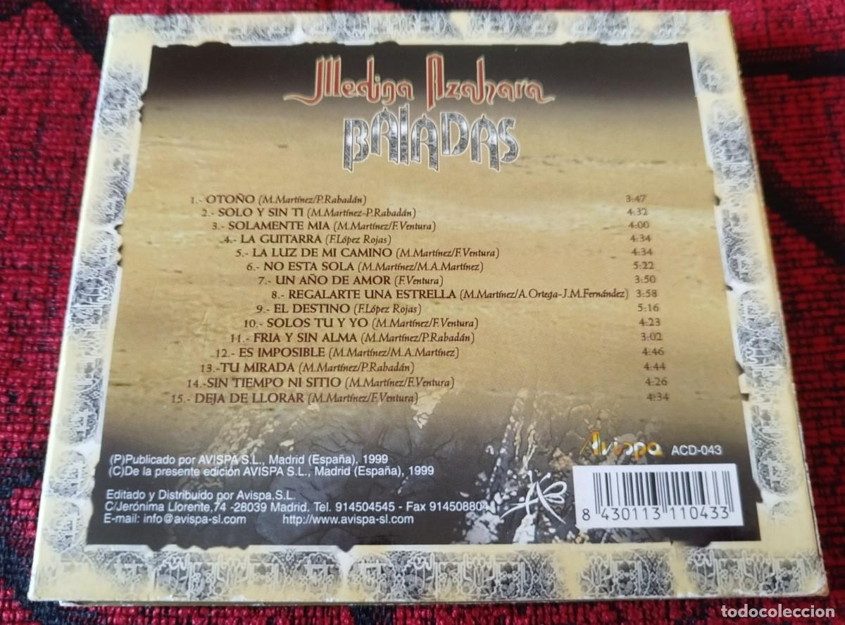 CDs de m&uacute;sica: MEDINA AZAHARA ** Baladas ** CD 1999 - Foto 2