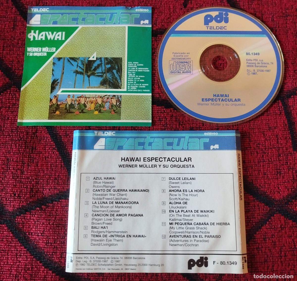 CDs de m&uacute;sica: WERNER MULLER ** Hawai Espectacular ** CD 1987 - Foto 1