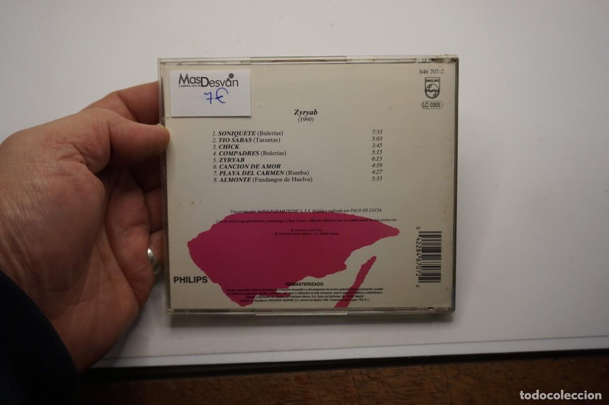 CDs de m&uacute;sica: CD - PACO DE LUCIA - ZYRYAB - Foto 3