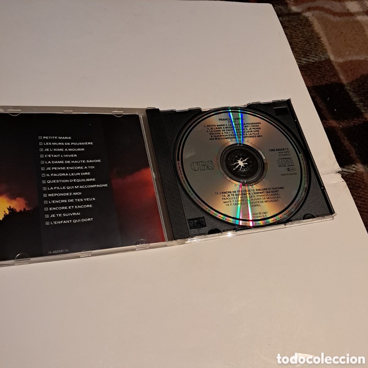 CDs de m&uacute;sica: Francis Cabrel 77/87, Compact disc - Foto 2