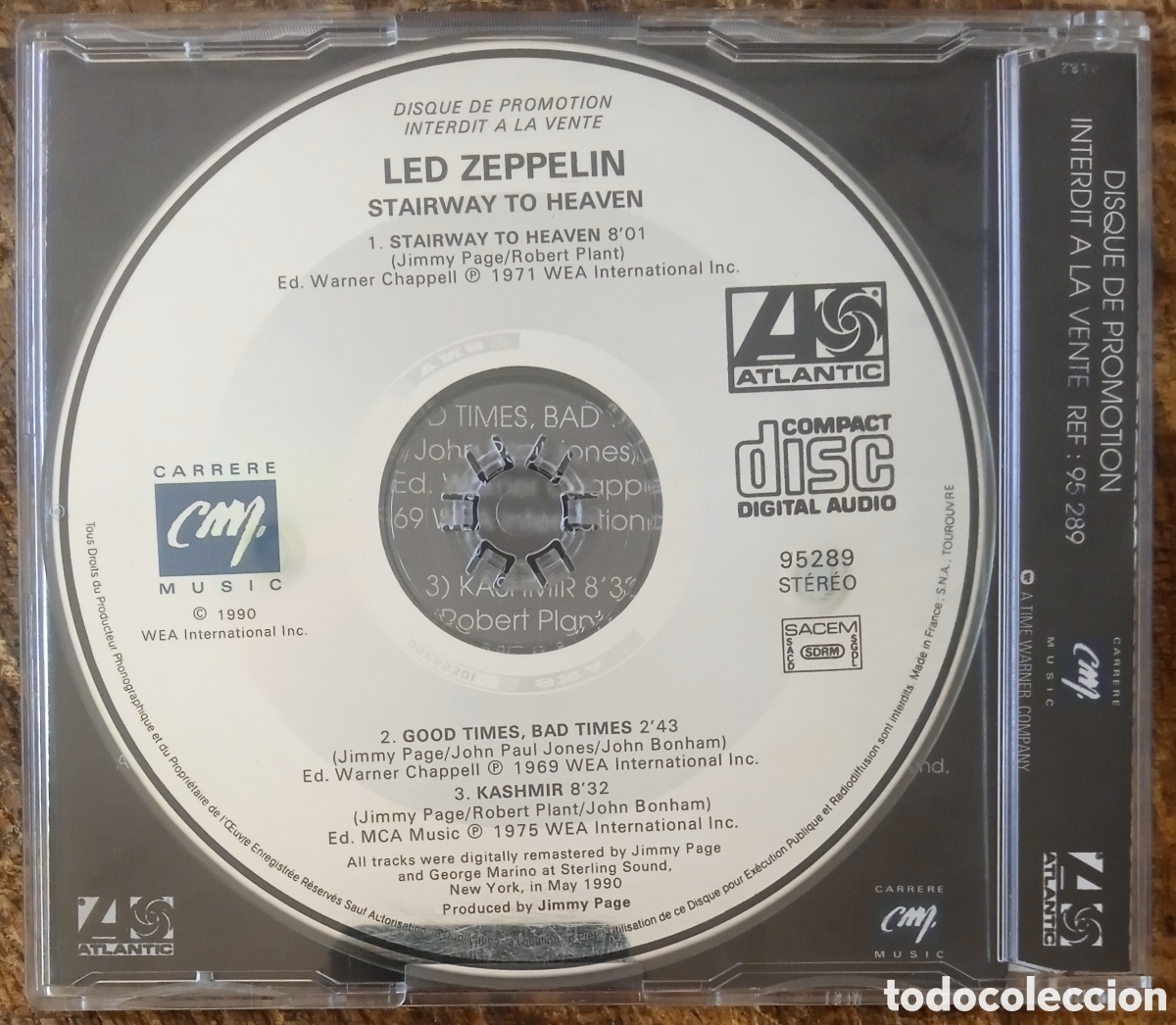 CDs de m&uacute;sica: CD Maxi-Single Led Zeppelin (Promo) - Foto 2