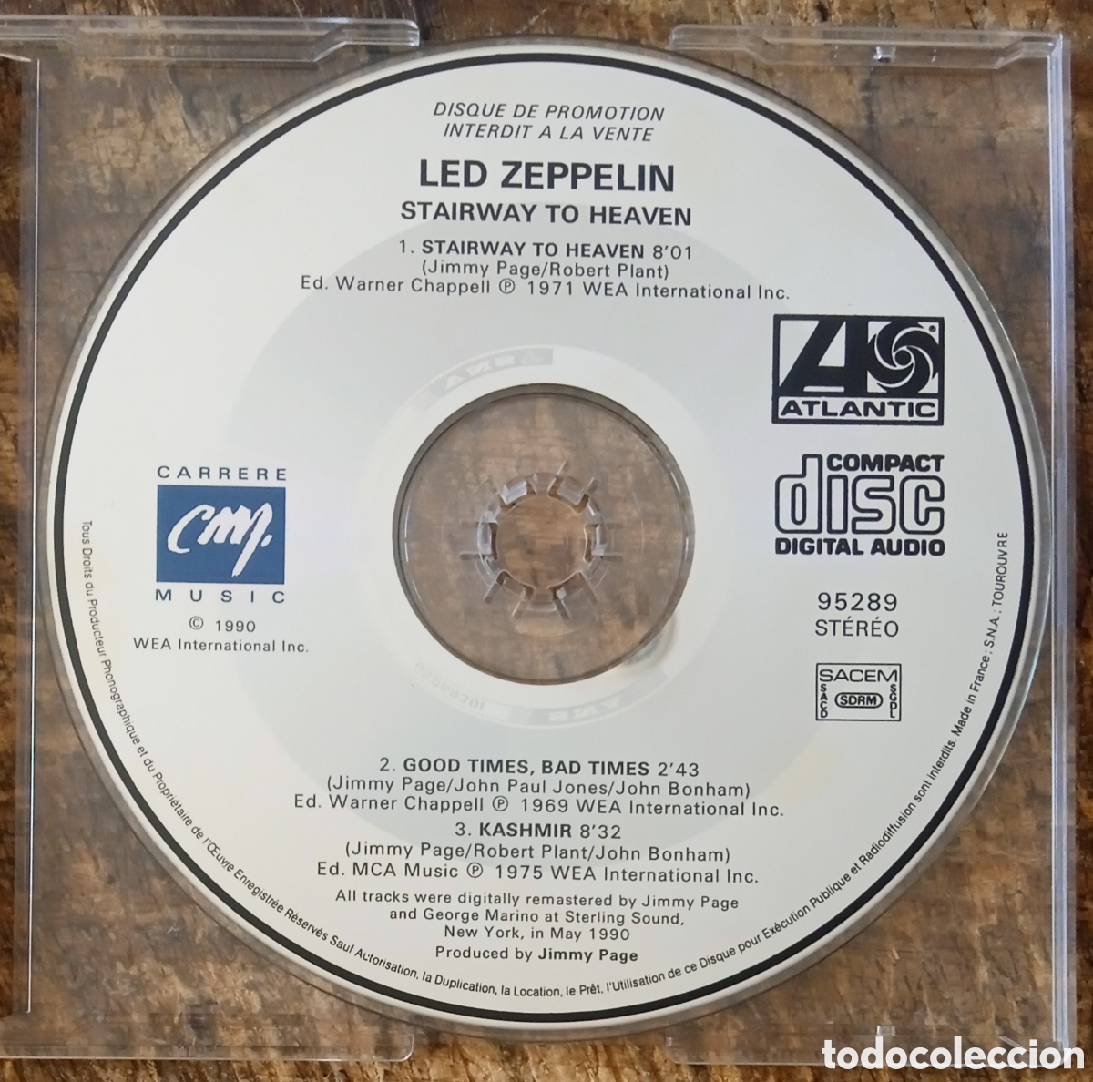 CDs de m&uacute;sica: CD Maxi-Single Led Zeppelin (Promo) - Foto 4