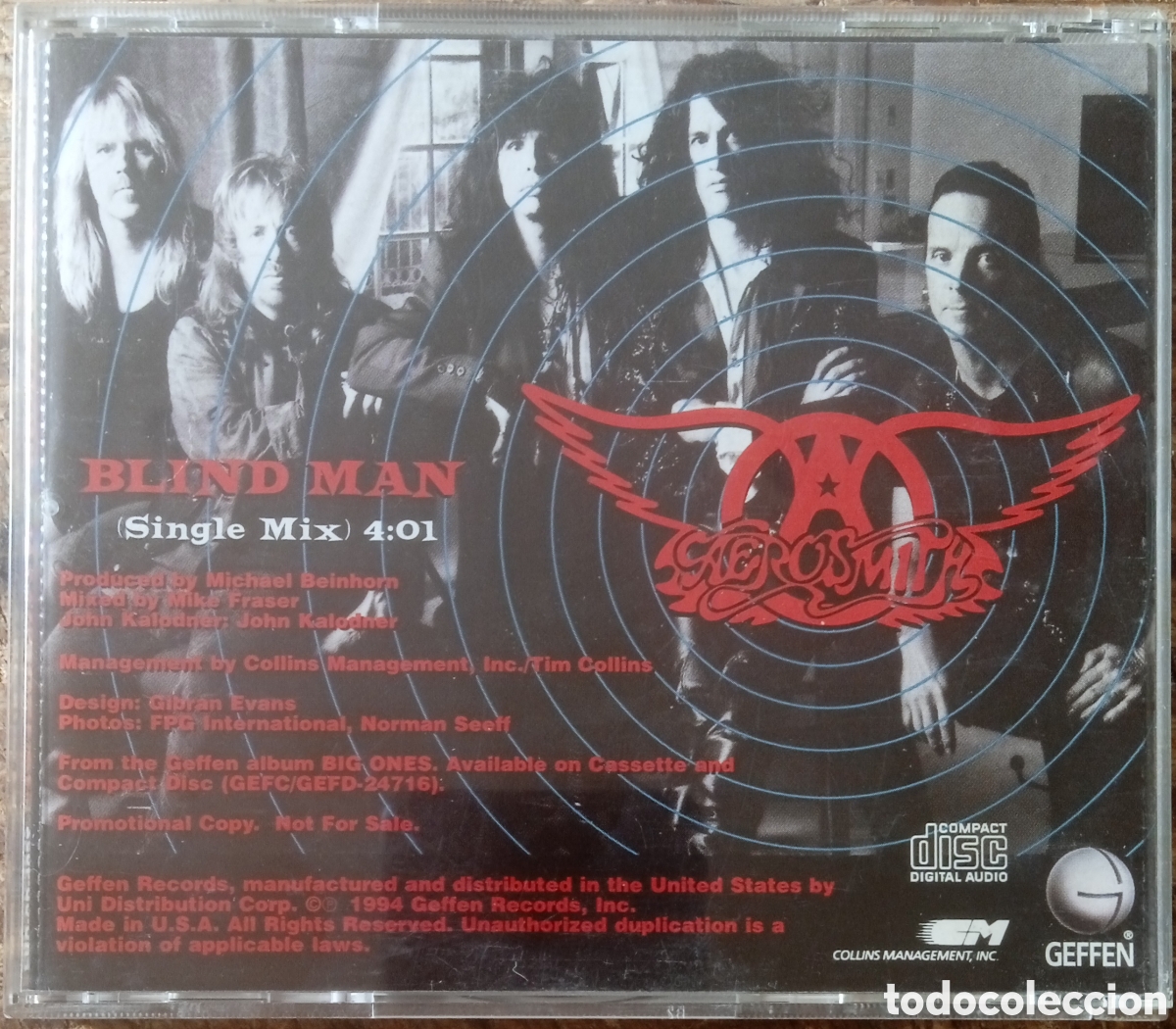 CDs de m&uacute;sica: CD Single Aerosmith (Promo) - Foto 2