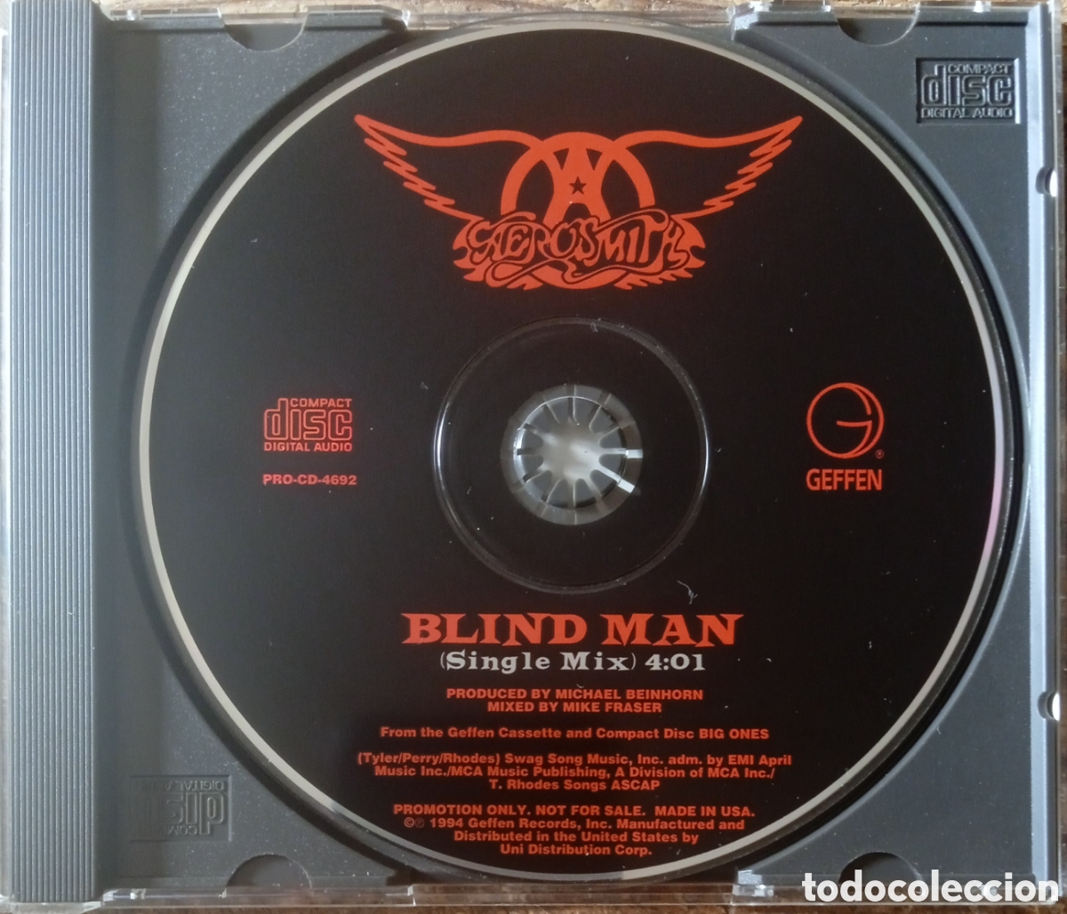 CDs de m&uacute;sica: CD Single Aerosmith (Promo) - Foto 3