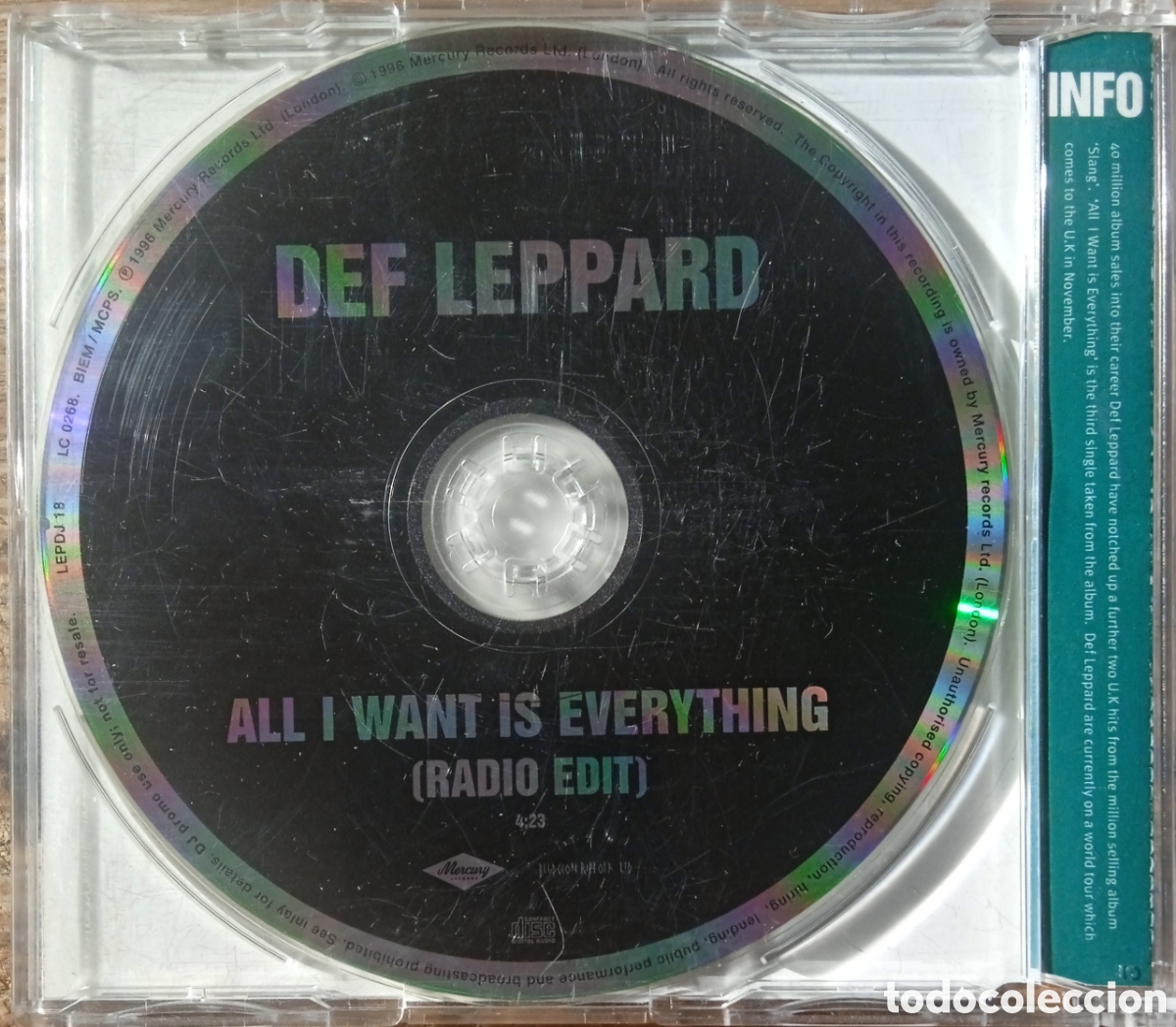 CDs de m&uacute;sica: CD Single Def Leppard (Promo) - Foto 2