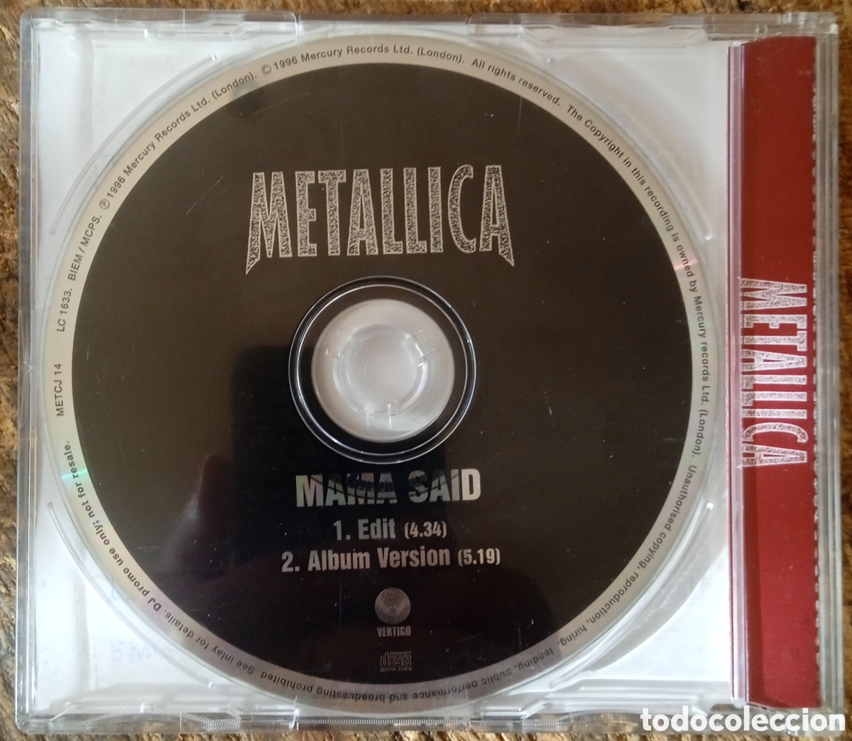 CDs de m&uacute;sica: 2x CD Single Metallica (Promo) - Foto 7