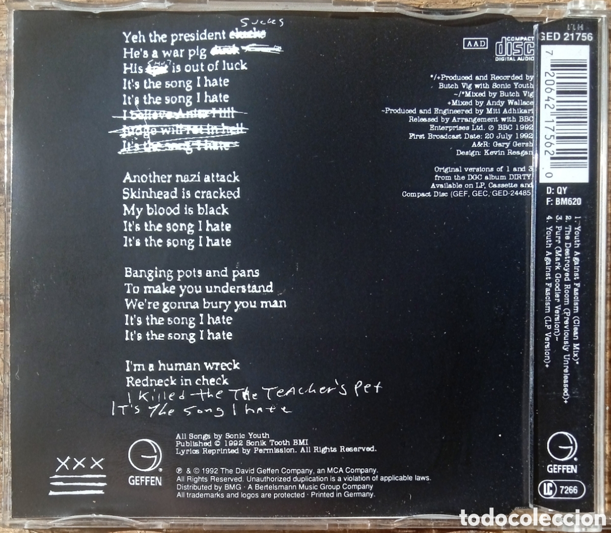 CDs de m&uacute;sica: CD Maxi-Single Sonic Youth - Foto 3