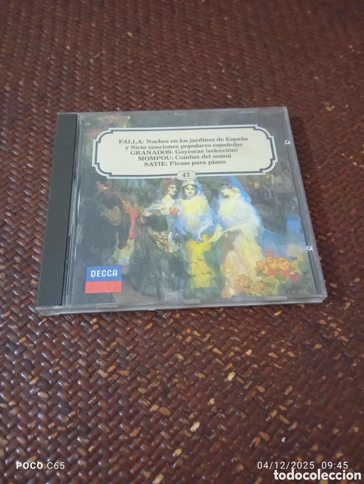 Music CDs: Falla noches en los jardines de Espa&ntilde;a y siete canciones populares espa&ntilde;olas