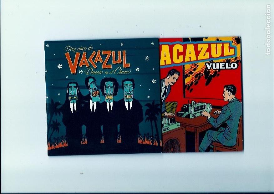 CDs de m&uacute;sica: VACAZUL. Directo en el charco. Vuelo. (2 cds single) - Foto 1