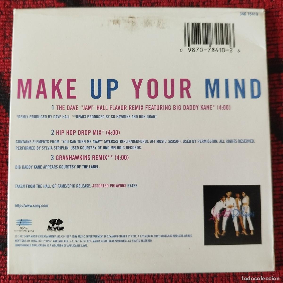 CDs de m&uacute;sica: ASSORTED PHLAVORS ** Make Up Your Mind ** 1997 USA CD SINGLE - Foto 2