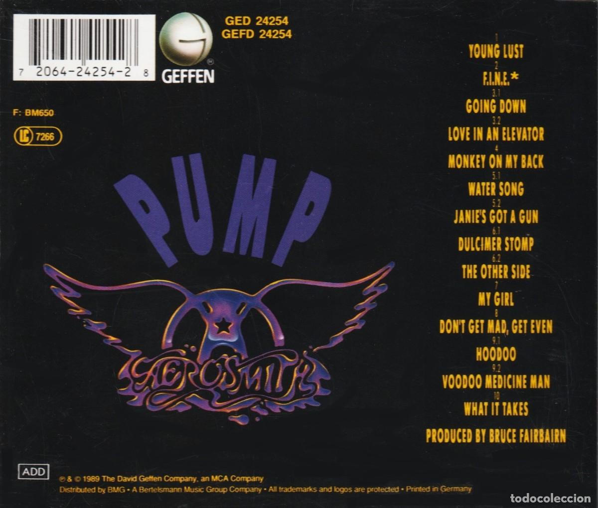 CDs de m&uacute;sica: �T1051 - AEROSMITH. PUMP. CD. - Foto 2