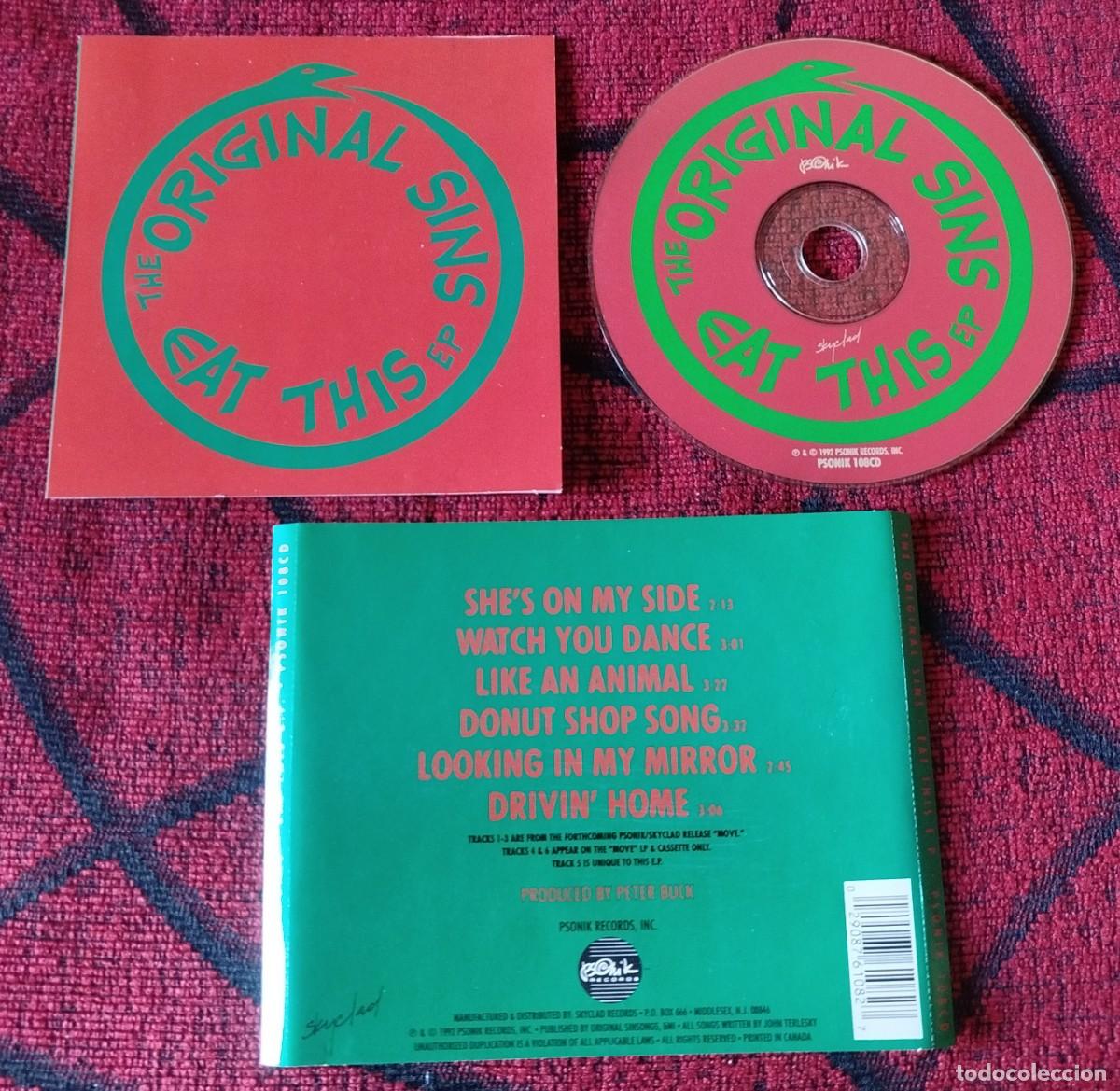 CDs de m&uacute;sica: THE ORIGINAL SINS ** Eat This E.P. ** 1992 CANADA CD - Foto 1