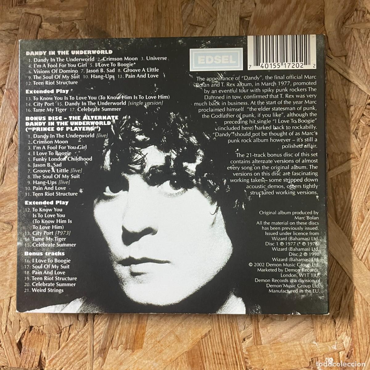 CDs de m&uacute;sica: CD T. Rex &ndash; Dandy In The Underworld - Foto 2