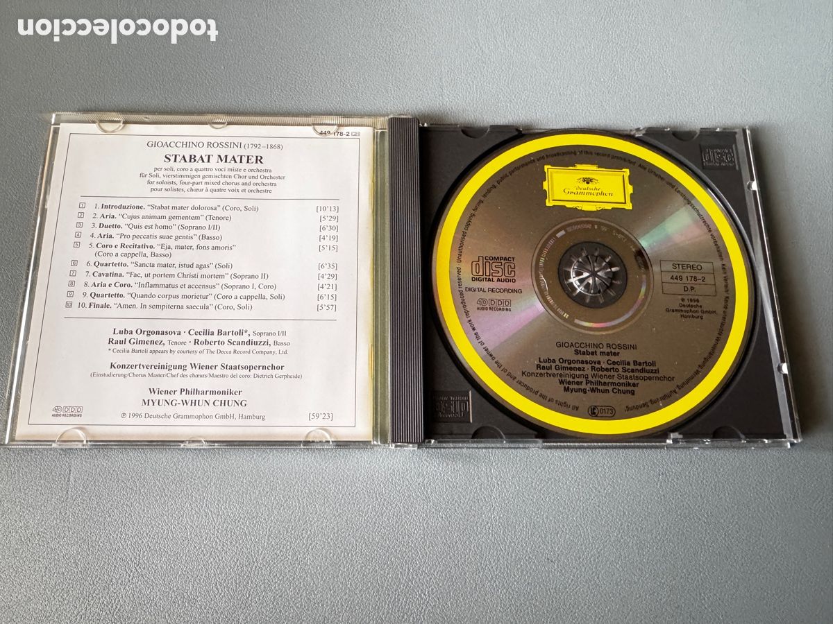 CDs de m&uacute;sica: Rossini. Stabat Mater - Foto 3