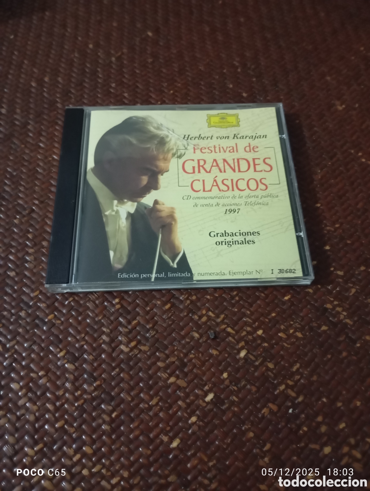 Music CDs: Festival grandes cl&aacute;sicos Herbert von karajan car&aacute;tula no perfecta