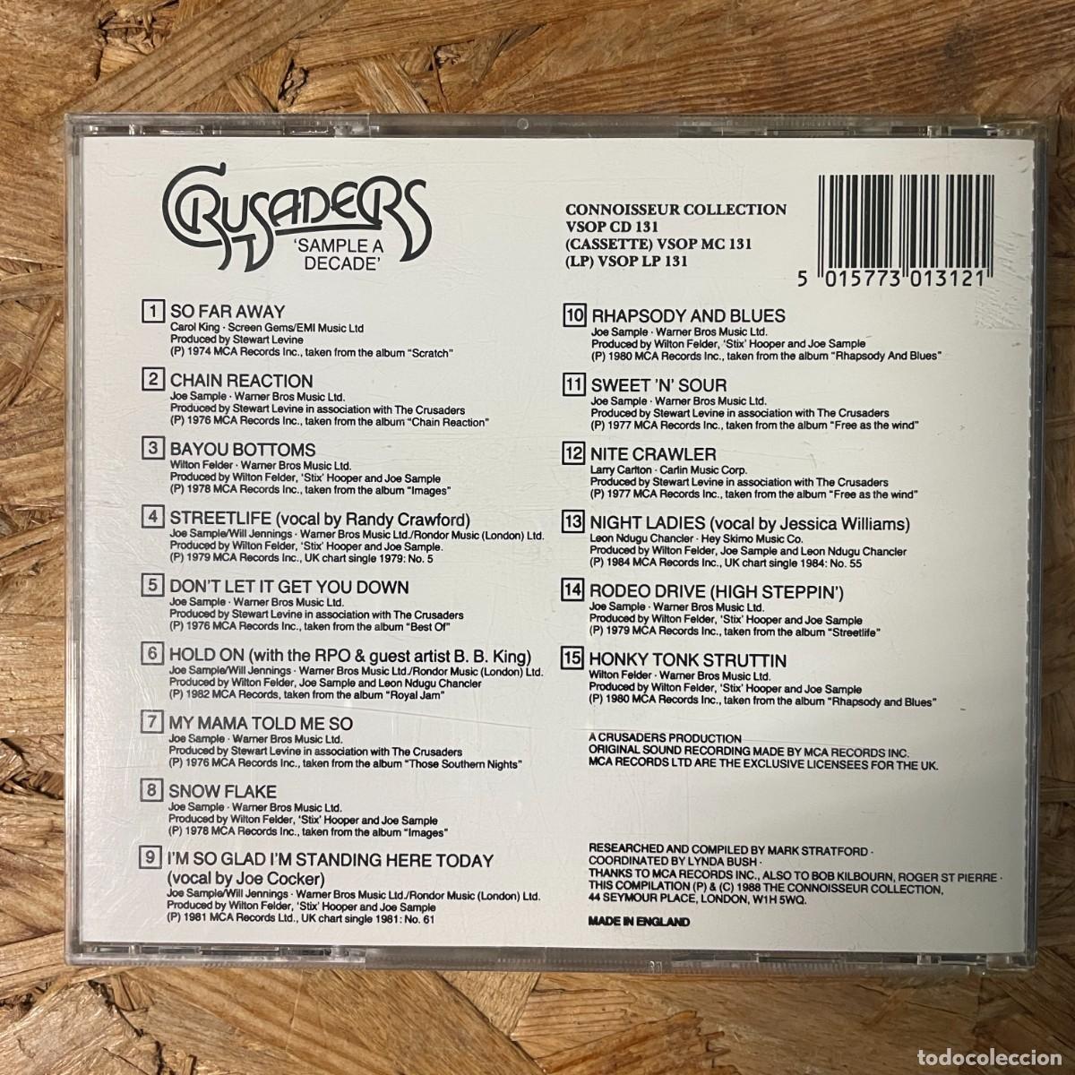 CDs de m&uacute;sica: CD Crusaders &ndash; Sample A Decade - Foto 2
