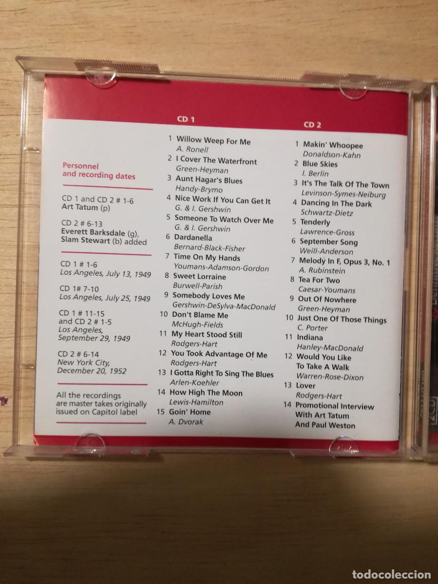 CDs de m&uacute;sica: ART TATUM - COMPLETE CAPITOL RECORDINGS - 2XCD - Foto 3