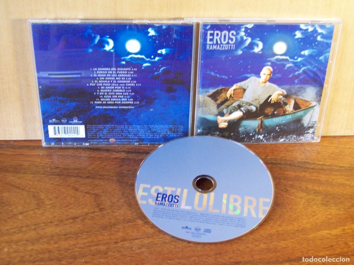 CDs de m&uacute;sica: EROS RAMAZZOTTI - ESTILO LIBRE ---- CD - Foto 1