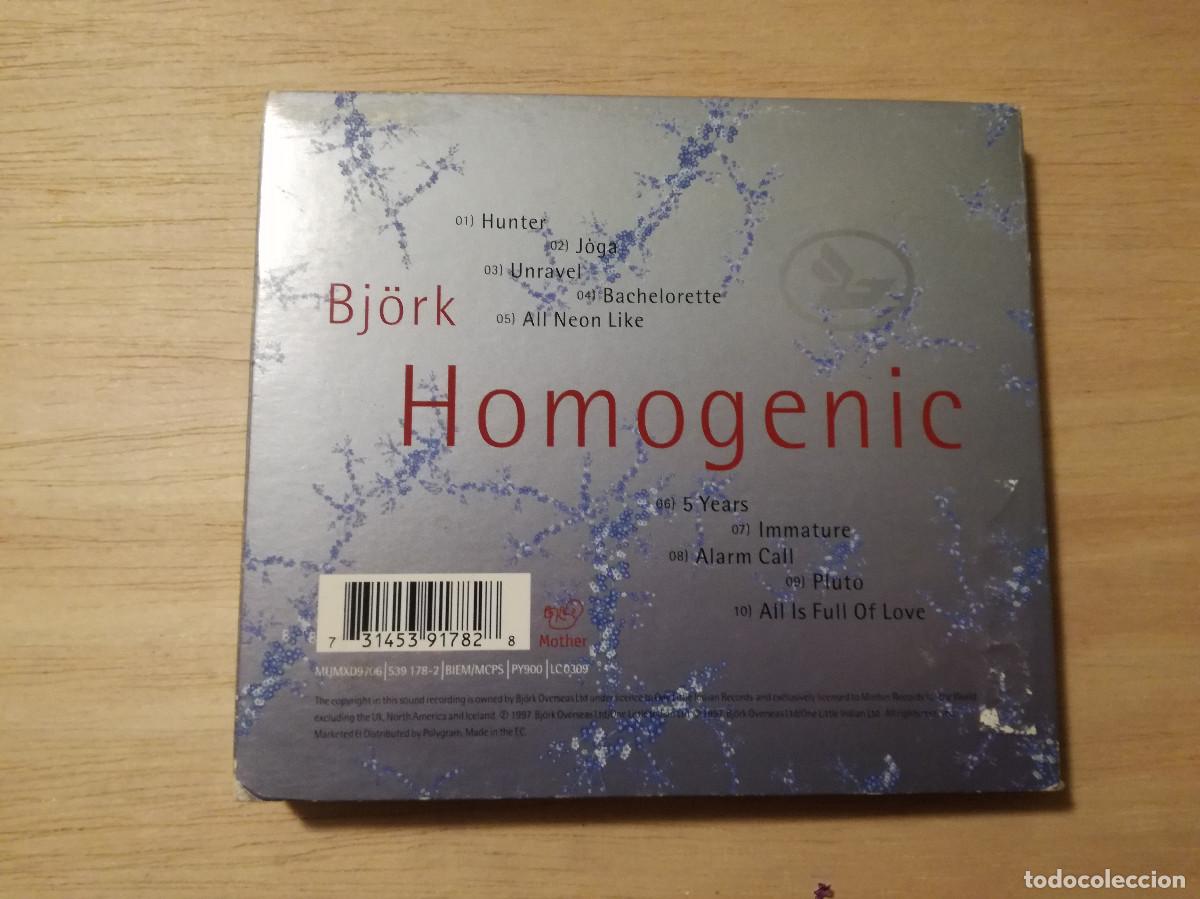 CDs de m&uacute;sica: BJORK - HOMOGENIC - DIGIPACK COMPLETO - Foto 3