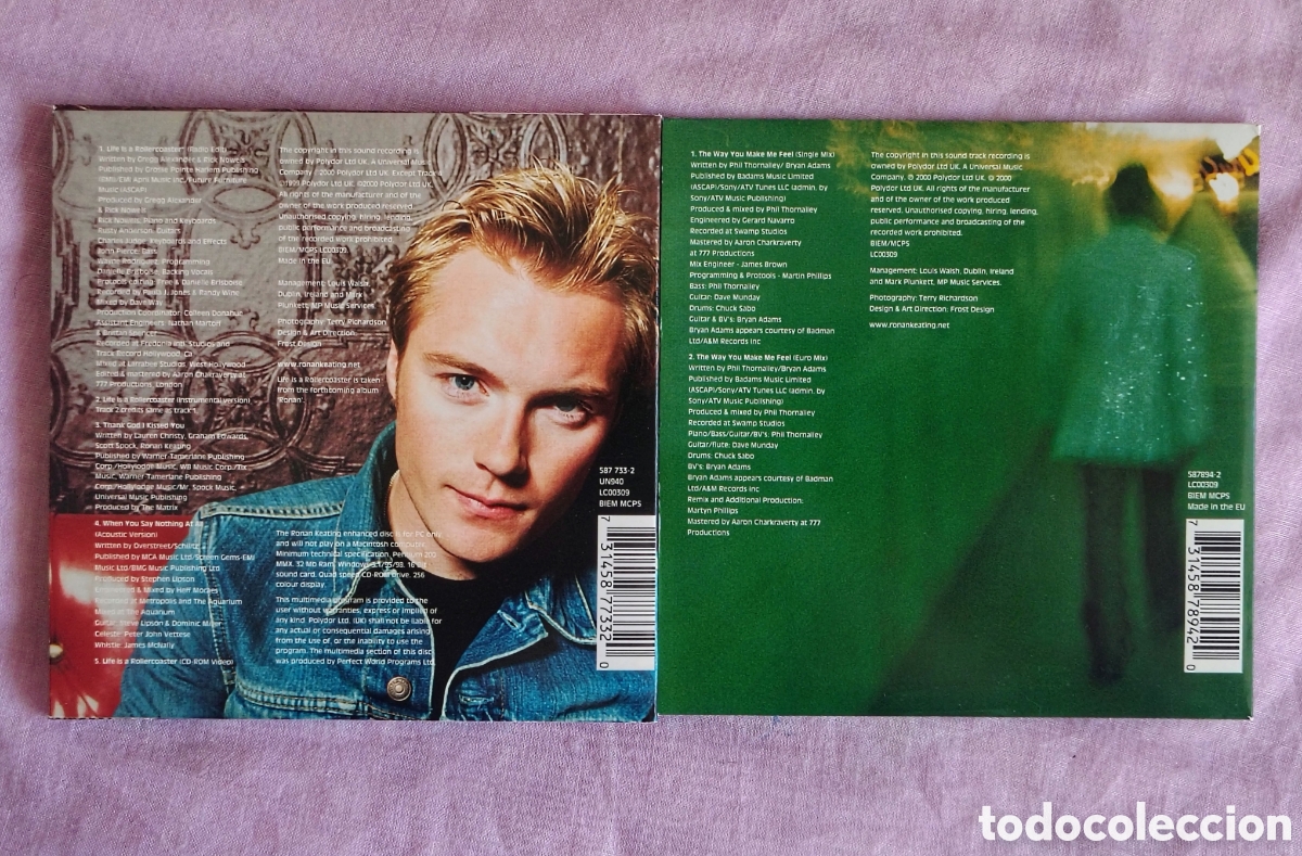 CDs de m&uacute;sica: Lote 2 CD Singles Ronan Keating - Foto 2