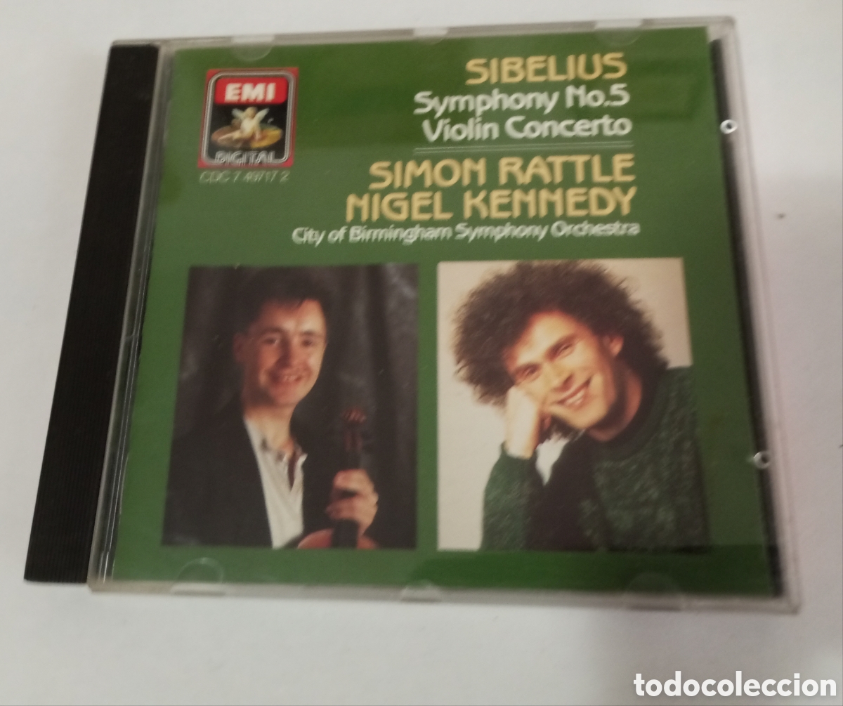 CD de M&uacute;sica: CD simon rattle y nigel Kennedy sibelius symphony n 5