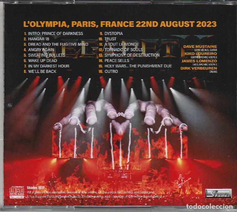 CDs de m&uacute;sica: CD - MEGADETH - Live in Paris 2023 - Foto 2