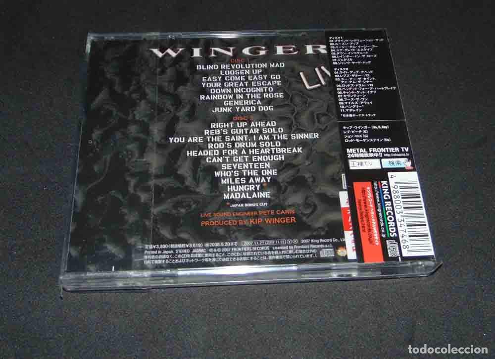 CDs de m&uacute;sica: WINGER &ndash; Live - DOBLE CD EDICION JAPONESA 2007 - Foto 2