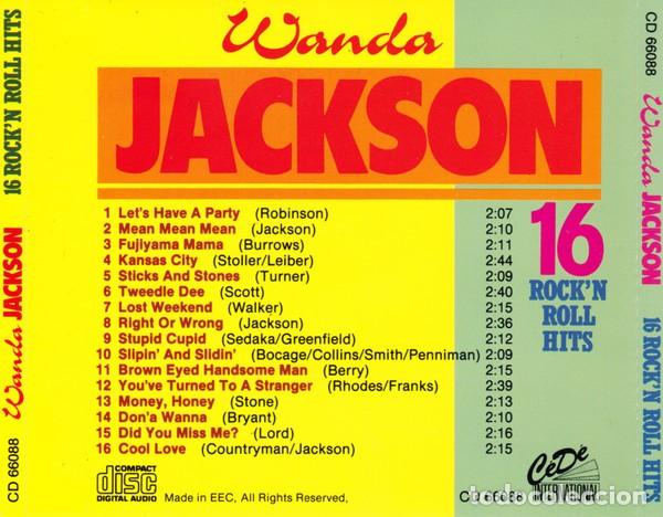 CDs de m&uacute;sica: Wanda Jackson &ndash; 16 Rock N Roll Hits - Foto 2