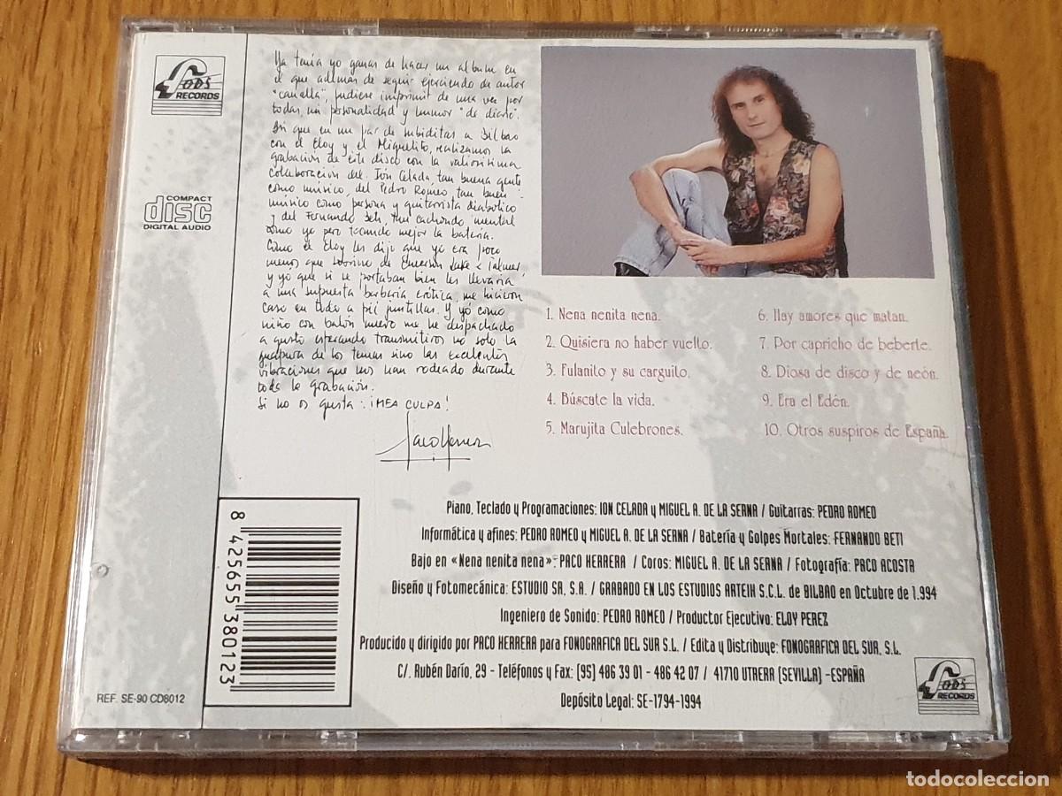 CDs de m&uacute;sica: CD Cd Paco Herrera - como la vida misma - 1994 - Foto 3