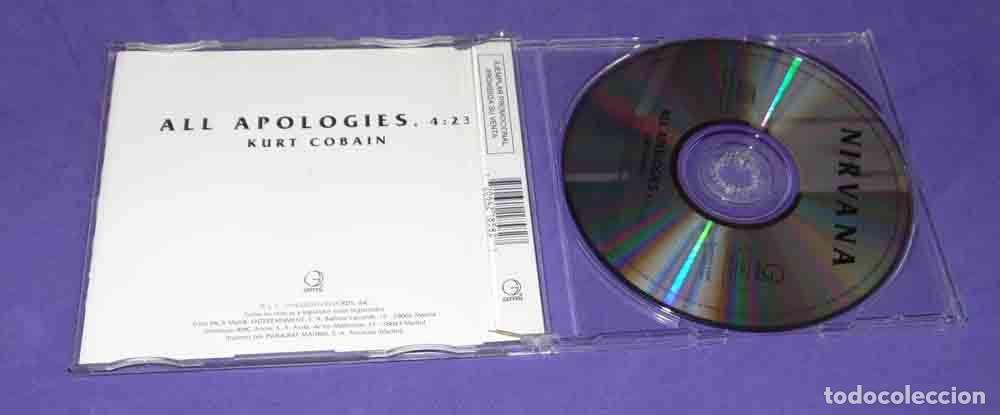 CDs de m&uacute;sica: NIRVANA &ndash; All Apologies - CDSINGLE PROMO 1994 - Foto 3