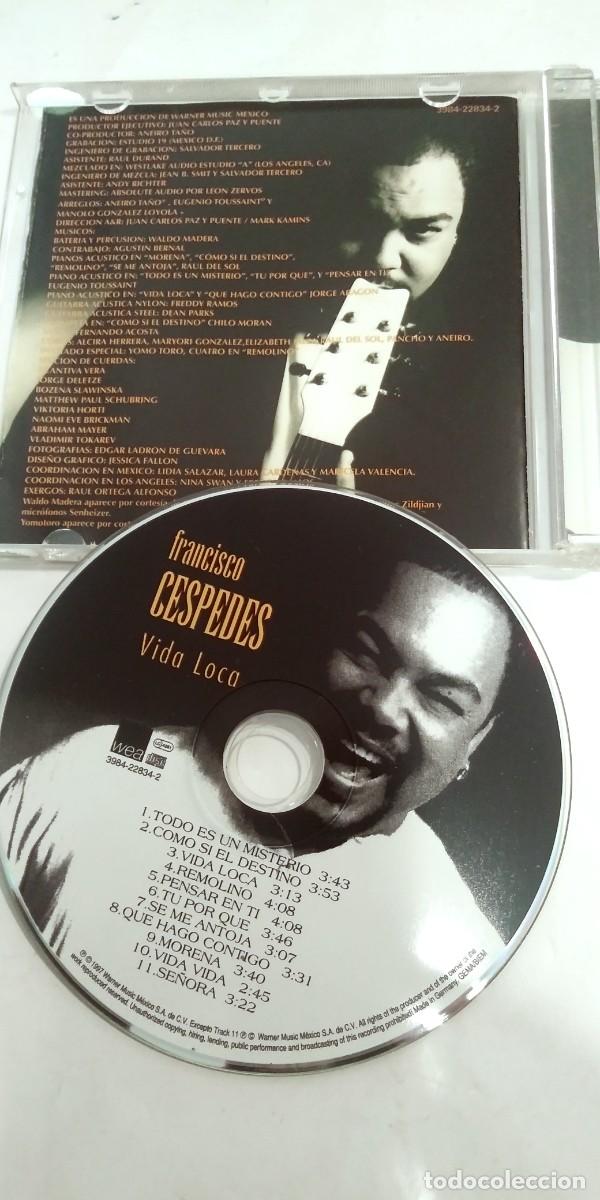 CDs de m&uacute;sica: Francisco C&eacute;spedes Vida loca - Foto 3