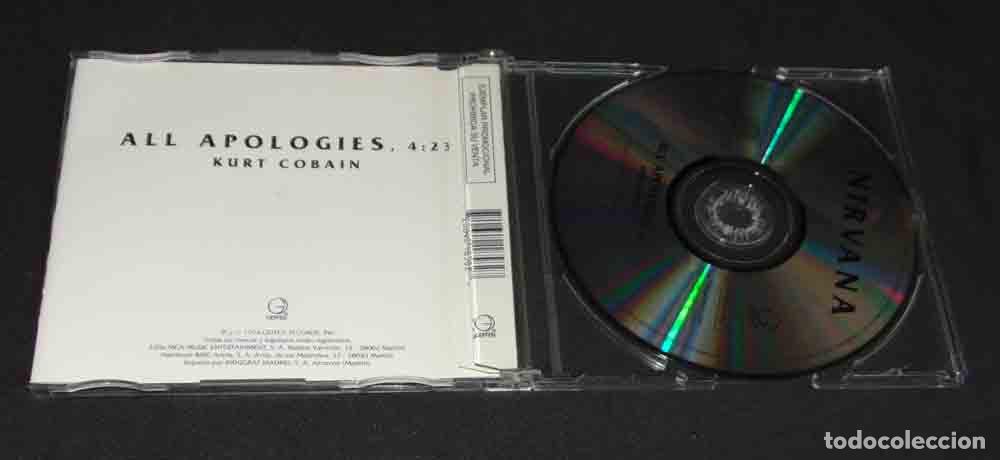 CDs de m&uacute;sica: NIRVANA &ndash; All Apologies - CDSINGLE PROMO 1994 - Foto 6