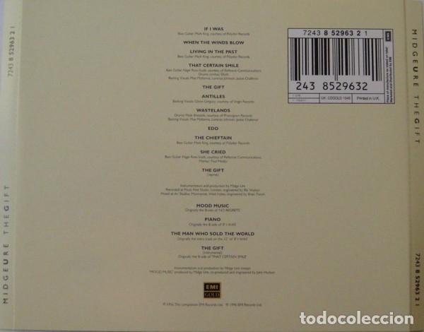 CDs de m&uacute;sica: Midge Ure - The Gift (4 temas extra) - Foto 2